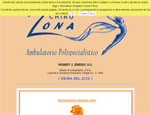 Tablet Screenshot of chirozona.it